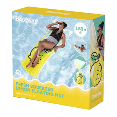 fresh squeezed lemon floating mat