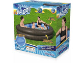 bestway 7ft truprint wicker family pool
