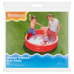 PISCINA A TINTA UNITA 3 ANELLI 122x25cm ROSSA