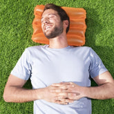 CUSCINO MARE GONFIABILE 38x25x5cm ARANCIONE