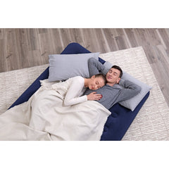 AIRBED PVC BLU FLOTTATO UNA PIAZZA E MEZZO 191x137x22cm