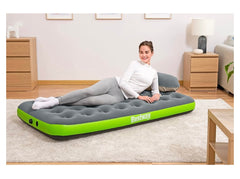 AIRBED PVC BICOLOR FLOCCATO SINGOLO 188x99x22cm