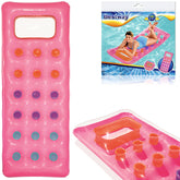 MATERASSINO TINTA UNITA 18 FORI 188x71cm ROSA