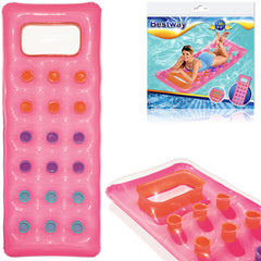 MATERASSINO TINTA UNITA 18 FORI 188x71cm ROSA