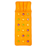 MATERASSINO TINTA UNITA 18 FORI 188x71cm ARANCIONE