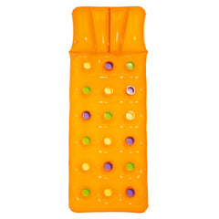 MATERASSINO TINTA UNITA 18 FORI 188x71cm ARANCIONE