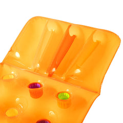 MATERASSINO TINTA UNITA 18 FORI 188x71cm ARANCIONE