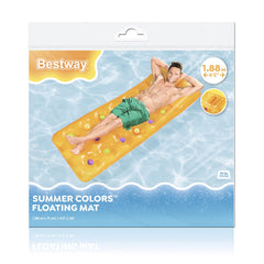 MATERASSINO TINTA UNITA 18 FORI 188x71cm ARANCIONE