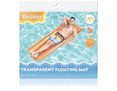 MATERASSINO TINTA UNITA TRASPARENTE 183x76cm ARANCIONE