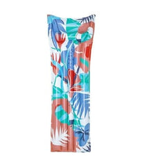 MATERASSINO MOTIVO TROPICALE 4 TUBI 183x69cm AZZURRO