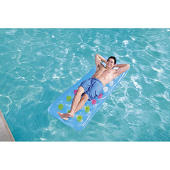 MATERASSINO BICOLOR 18 FORI 183x69cm AZZURRO