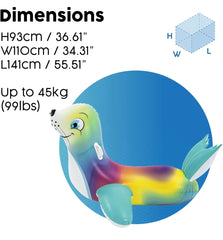 GONFIABILE FLASH N' SPLASH SEAL RIDE-ON 157x114cm