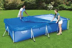 COPRI PISCINA RETTANGOLARE AZZURRO 400x211cm