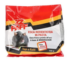 ZZpaff rodenticida 150g per topi e ratti