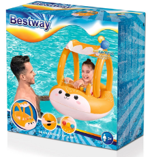 bestway friendly fox shaded baby boat