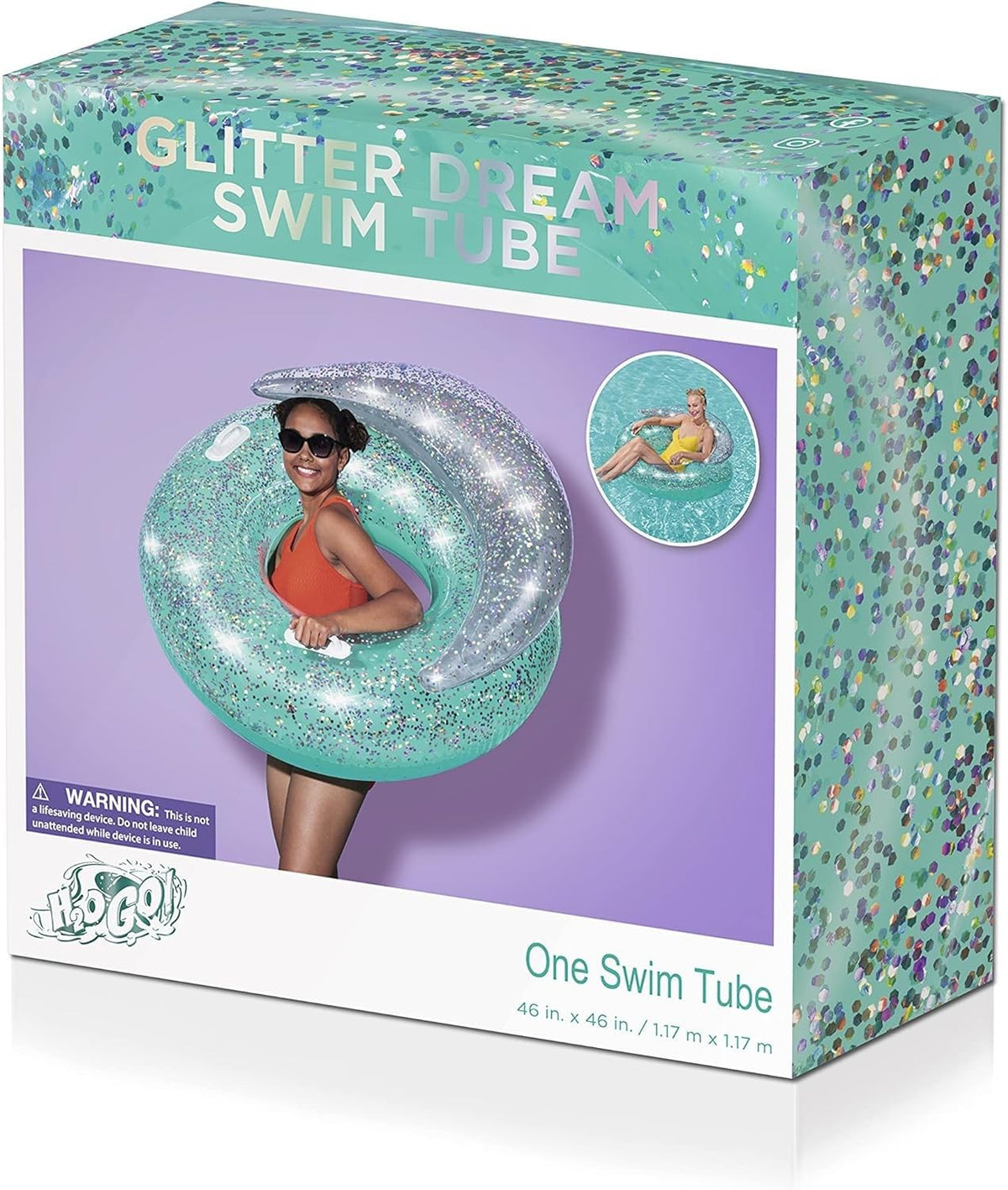 bestway glitter dream swim tube