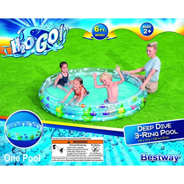 bestway deep dive 3 ring pool