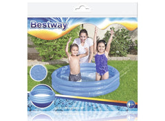 PISCINA A TINTA UNITA 3 ANELLI 122x25cm BLU