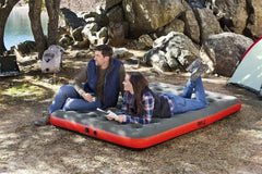 AIRBED PVC BICOLOR FLOCCATO MATRIMONIALE 203x152x22cm