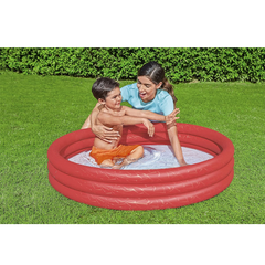 PISCINA TINTA UNITA 3 ANELLI 102x25cm ROSSA