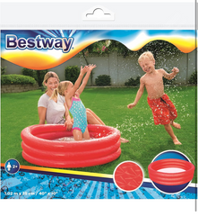 PISCINA TINTA UNITA 3 ANELLI 102x25cm ROSSA