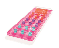 MATERASSINO TINTA UNITA 18 FORI 188x71cm ROSA