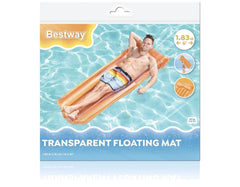 MATERASSINO TINTA UNITA TRASPARENTE 183x76cm ARANCIONE