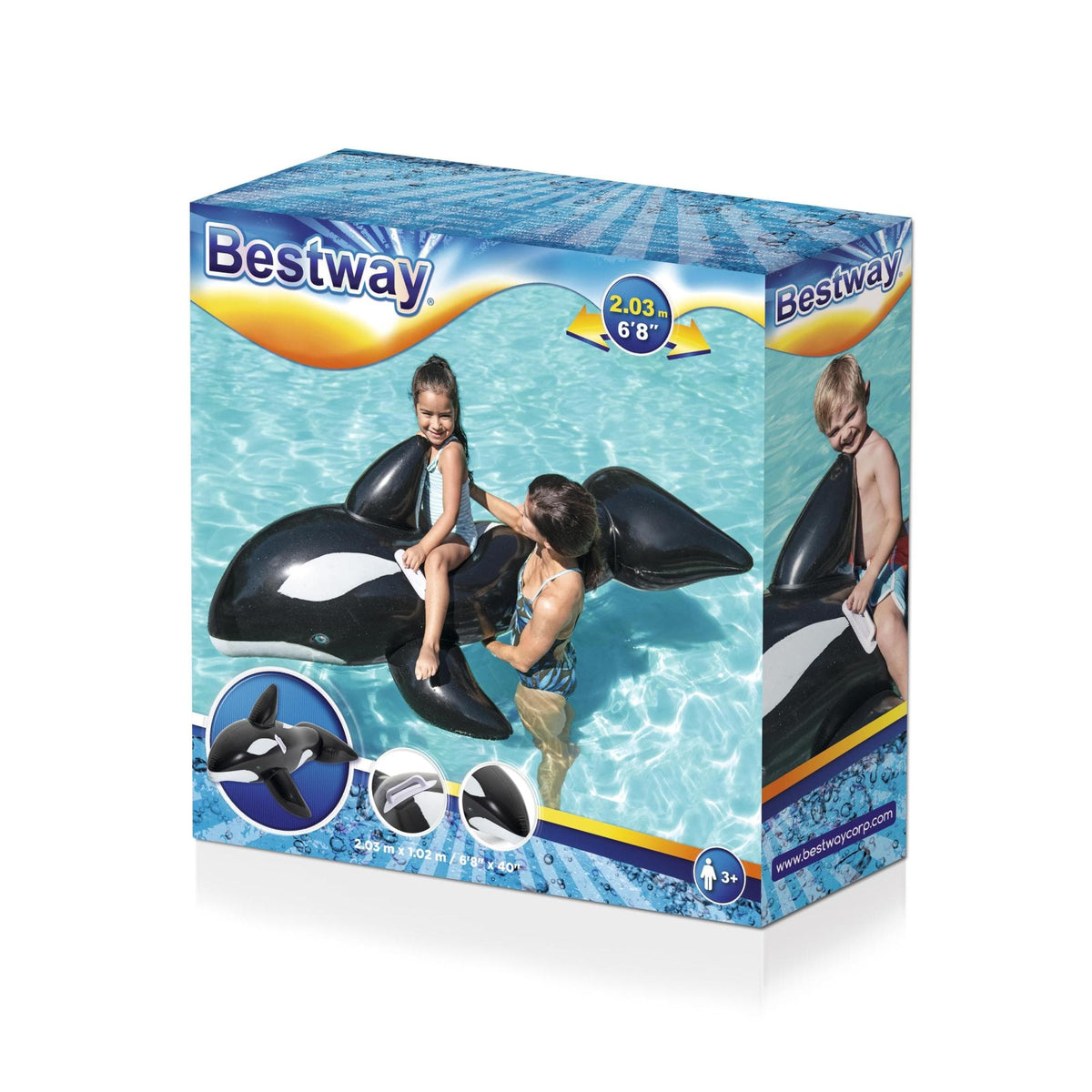 GONFIABILE ORCA RIDE-ON 203x102cm