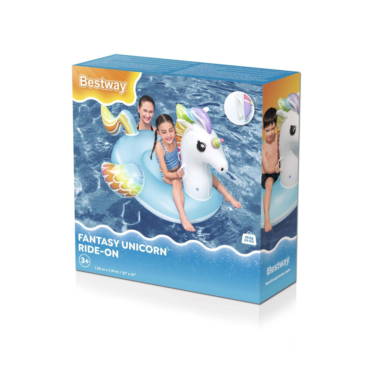 UNICORNO CAVALCABILE FANTASY 155x119cm