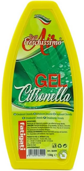 Fatigati Gel Citronella Deodorante Ambiente 150gr