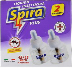 Liquido Insetticida Spira plus 2 ricariche