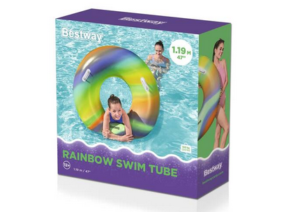 bestway rainbow swim tube