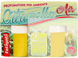 FATIGATI DEODORANTE PER AMBIENTI GEL 2PZ CITRONELLA