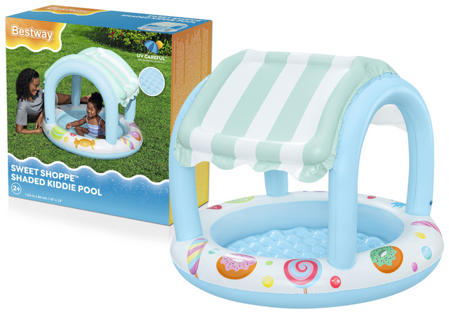 bestway sweet shoppe shaded kiddie pool